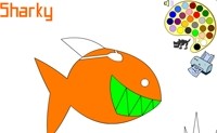 Jogo de Colorir do Sharky